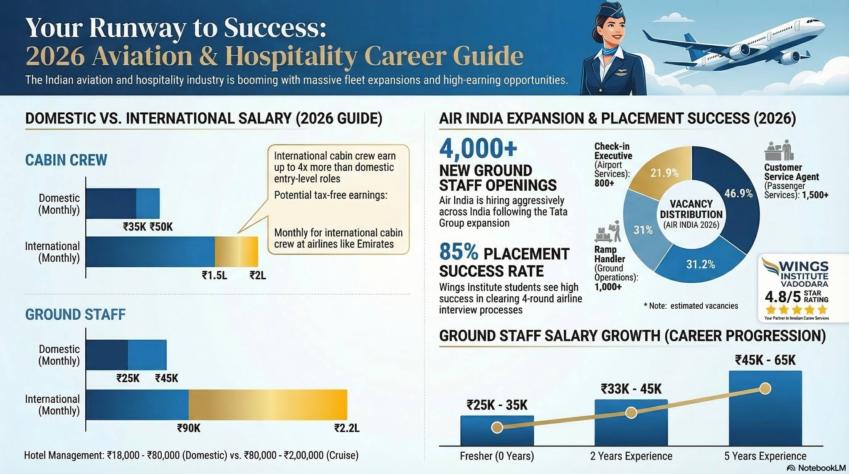 Ground Staff Vacancy in Air India 2025-2026: Latest Jobs, Salary & How to Apply - Wings Institute Ground Staff guide